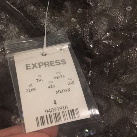 Cocktail Halter Dress from Express Size 4 - Picture 6 of 6